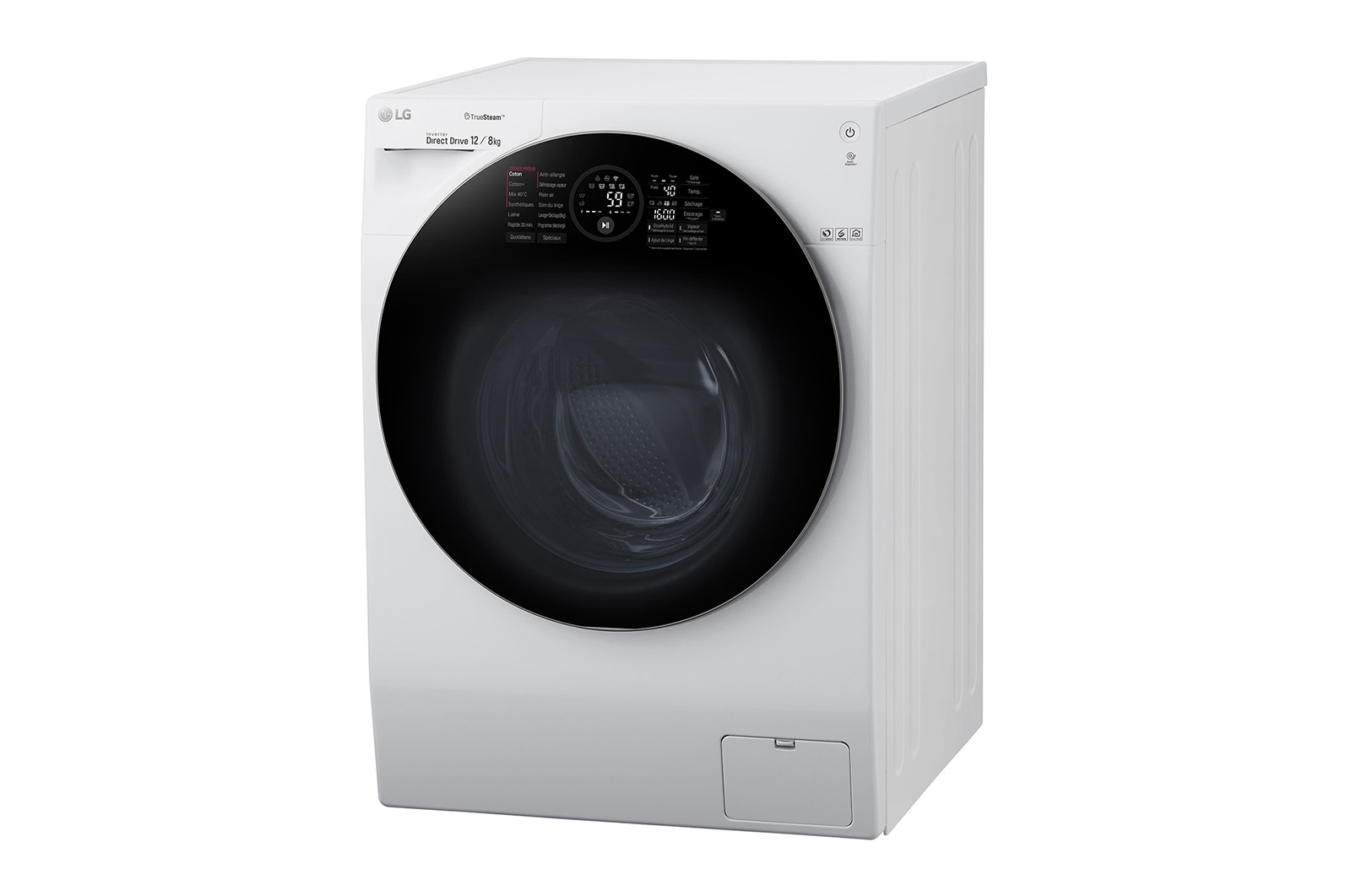 LG Lavante-séchante 12/8 KG | TrueSteam™ | EcoHybrid | Wi-Fi | 6 Motion Direct Drive™ | Smart Diagnosis™ | Moteur Direct Drive™ garanti 10 ans, LG F286G1GWRH